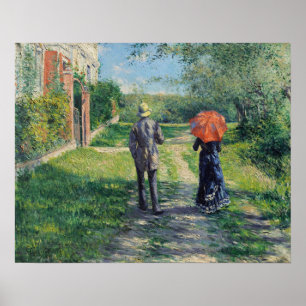 Caillebute - Väg 1881 Poster