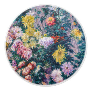 Caillebute - White and Gult Chrysanthemums Knopp