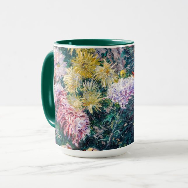 Caillebute - White and Gult Chrysanthemums Mugg (Framsida vänster)