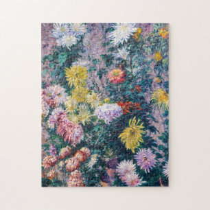 Caillebute - White and Gult Chrysanthemums Pussel