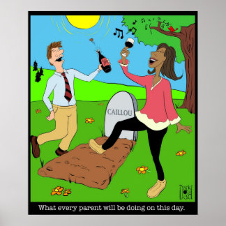 Caillou Död Party Poster