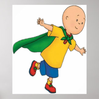 Caillou Flies Poster