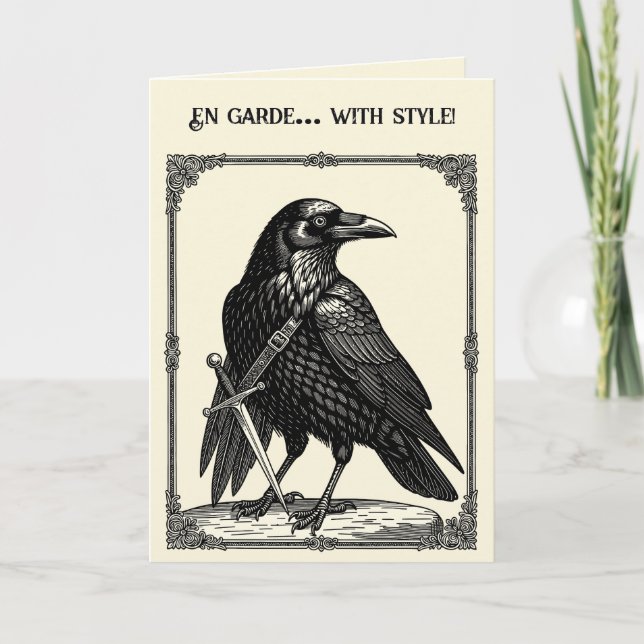 Caim Demonisk Fågel Staket Färdighet Kort (Framsida)