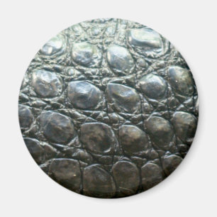 Caiman Crokodile Faux Alligator-Skin Design Magnet
