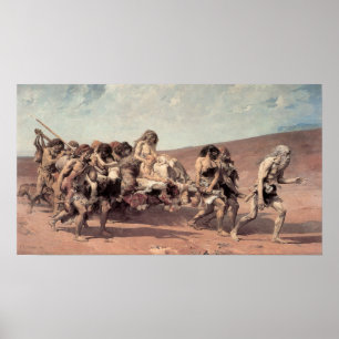 Cain Flies before Jehovas Curse Poster