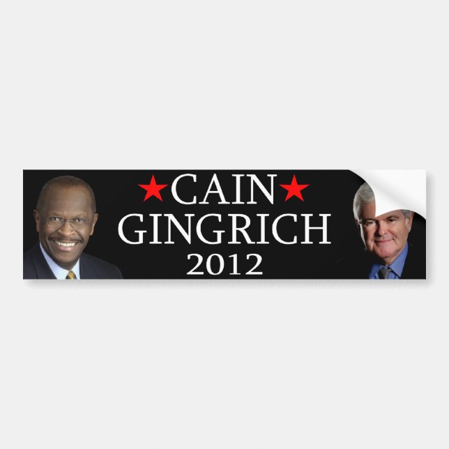 Cain/Gingrich Bildekal (Framsidan)