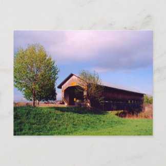 Cain Road Covered Bridge Postcard Vykort
