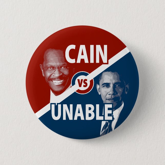 Cain vs den oförmögna Herman Cain kampanjen Knapp (Framsida)