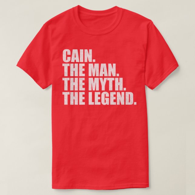 CainCain Namn Cain given namn T Shirt (Design framsida)