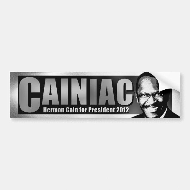 CAINiac för Herman Cain Bildekal (Framsidan)