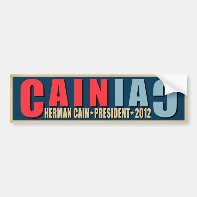 CAINiac för Herman Cain Bildekal (Framsidan)