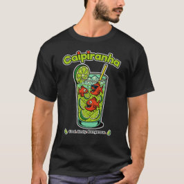 Caipiranha Cocktail - Funny Tropical Piranha Drink T Shirt