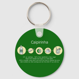 caipirinha, brazilisk dryck nyckelring