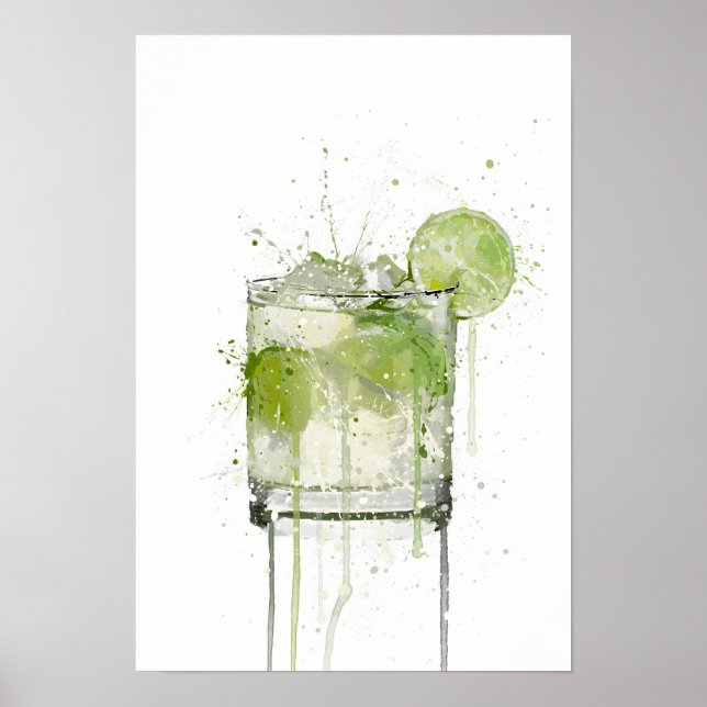 Caipirinha Cocktail Poster (Framsidan)