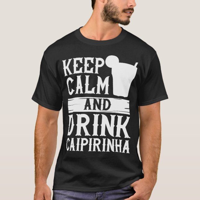Caipirinha Drink Cocktail Brasilien T Shirt (Framsida)