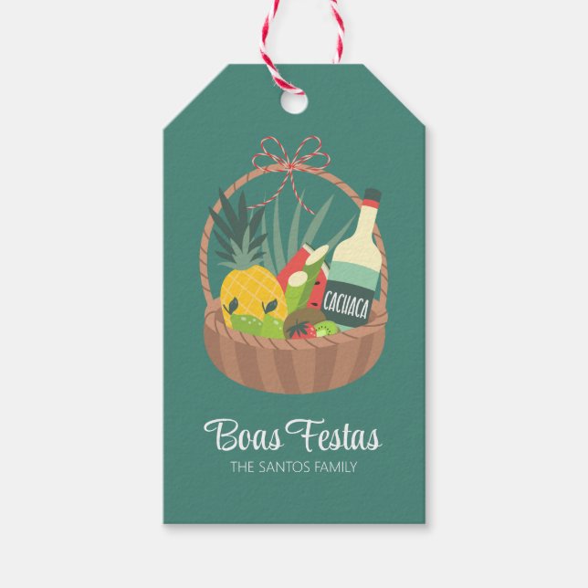 Caipirinha Recipe Gift Märkre Presentetikett (Framsidan)