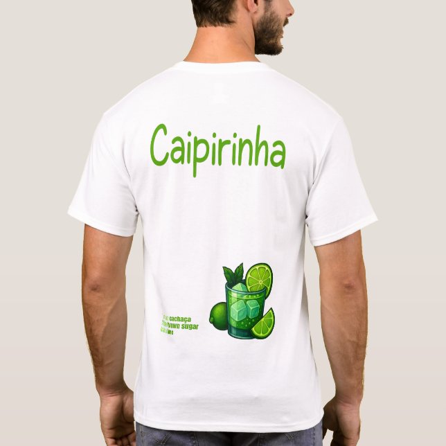 Caipirinha T-Shirt – Classic Brazilian Cocktail (Baksida)