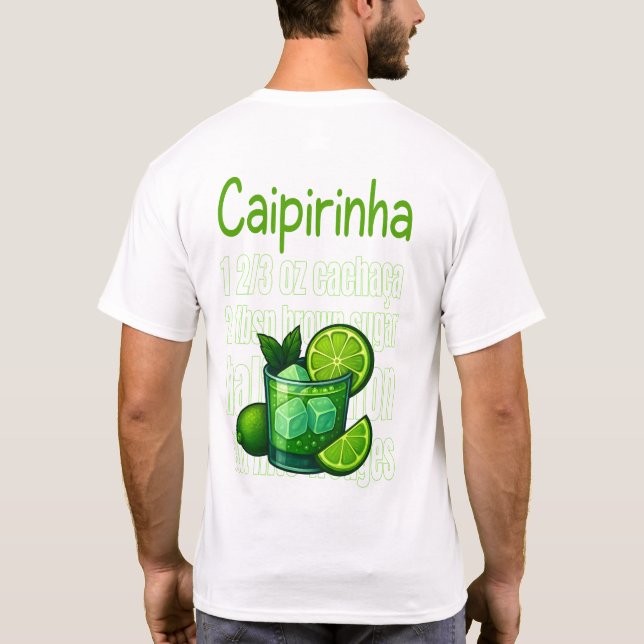 Caipirinha T-Shirt – Classic Brazilian Cocktail (Baksida)