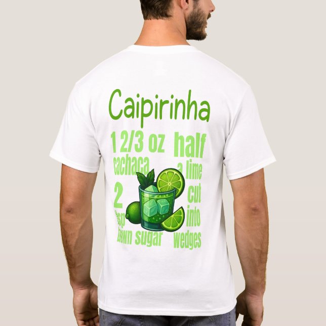 Caipirinha T-Shirt – Classic Brazilian Cocktail (Baksida)