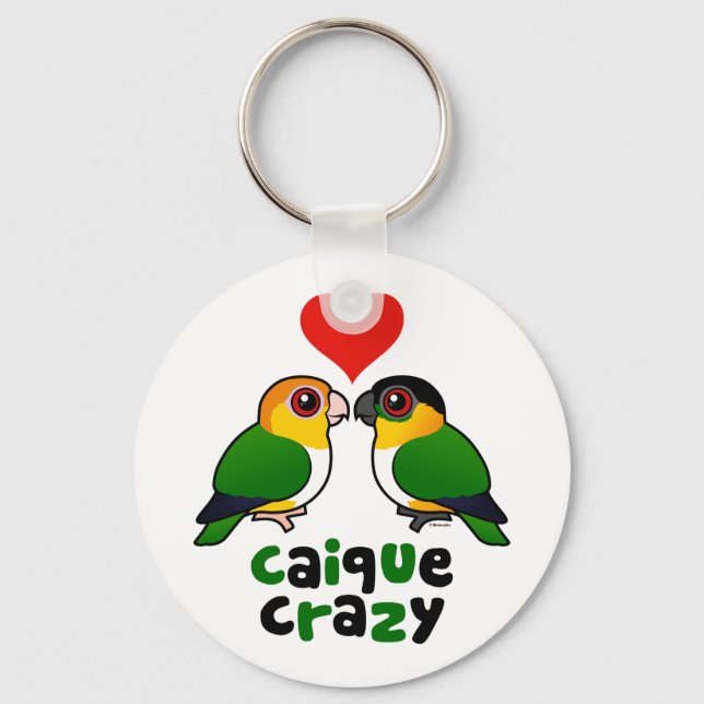 Caique Crazy Nyckelring (Framsida)