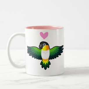Caique / Dvärgparakit / Pionus / Papegojskärlek Två-Tonad Mugg