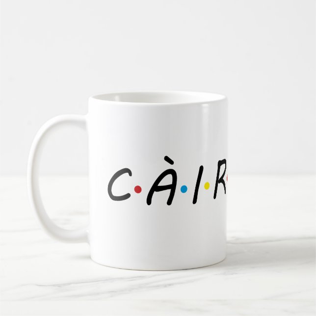 càirdean (vänner på skotsk gaeliska -Gàidhlig) Kaffemugg (Vänster)
