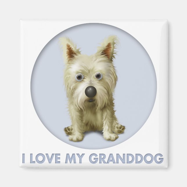Cairn Terrier 1 Granddog Magnet (Framsidan)
