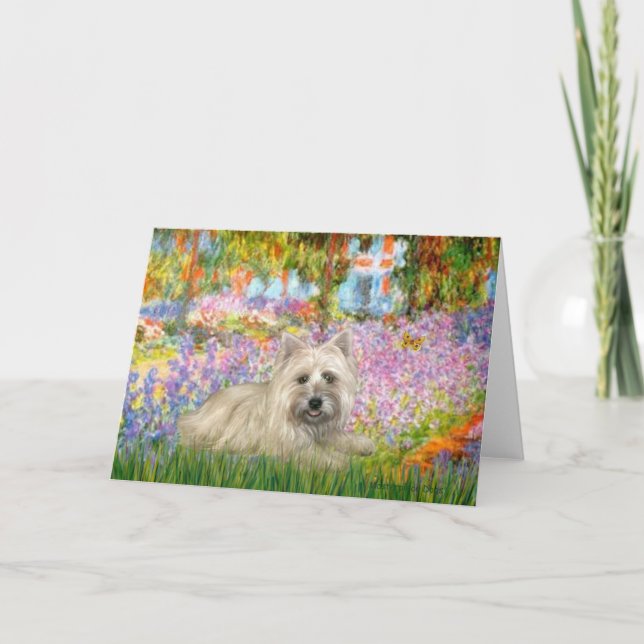 Cairn Terrier 4 - Garden Helgkort (Framsida)