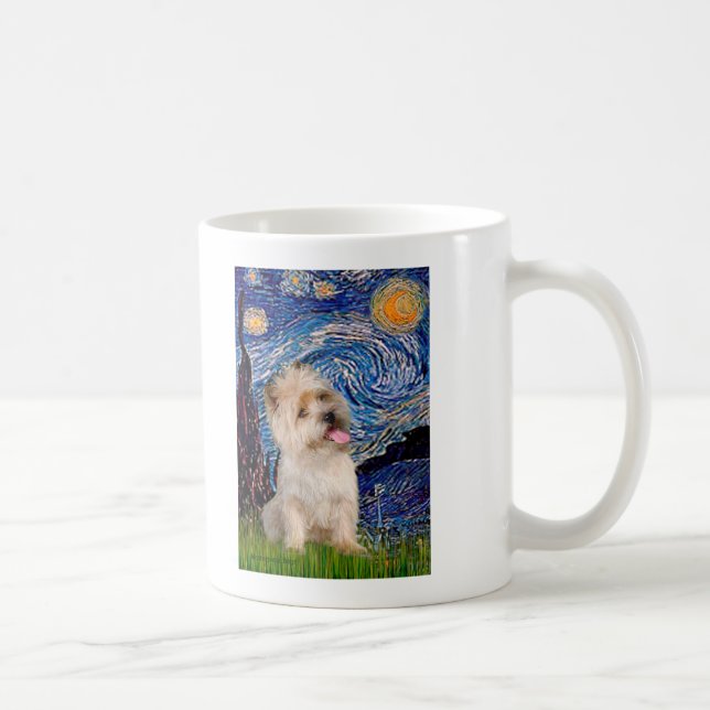 Cairn Terrier 9 - Stjärnkväll Kaffemugg (Höger)