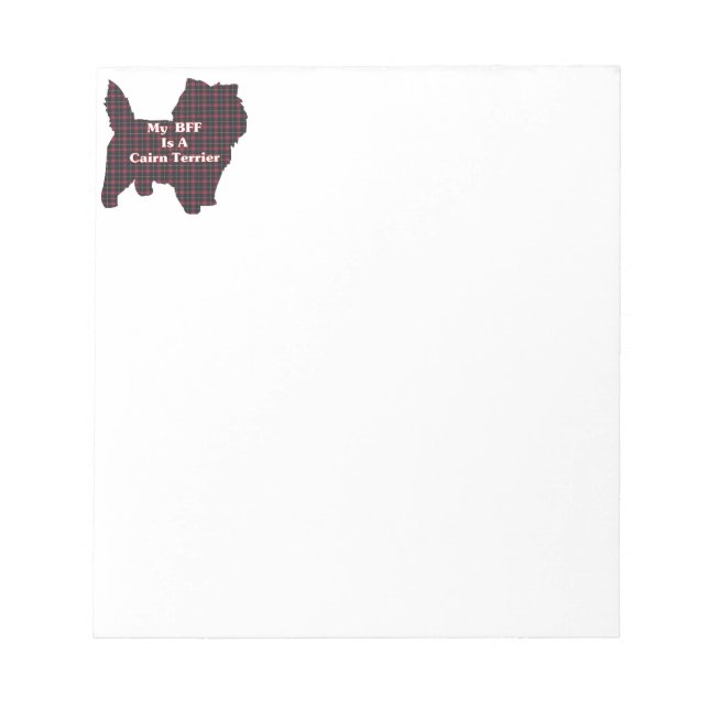 Cairn Terrier BFF Anteckningsblock (Framsida)