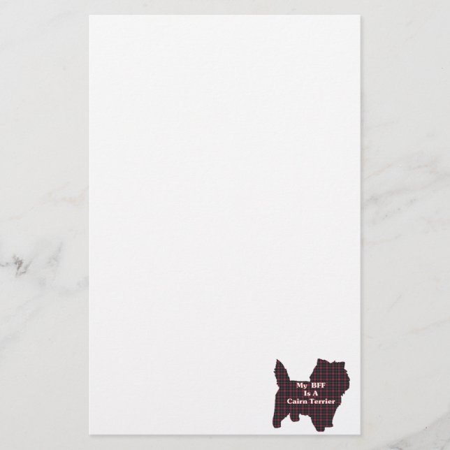 Cairn Terrier BFF Brevpapper (Framsida)