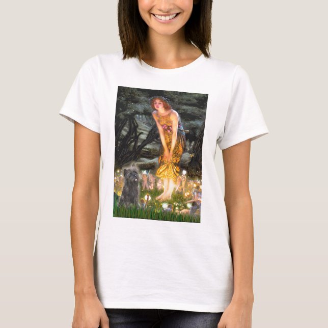 Cairn Terrier (Brindle 21) - Midsommar T Shirt (Framsida)