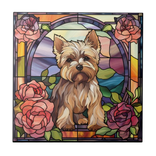 Cairn Terrier Ceramic Decorative Tile Kakelplatta (Framsidan)