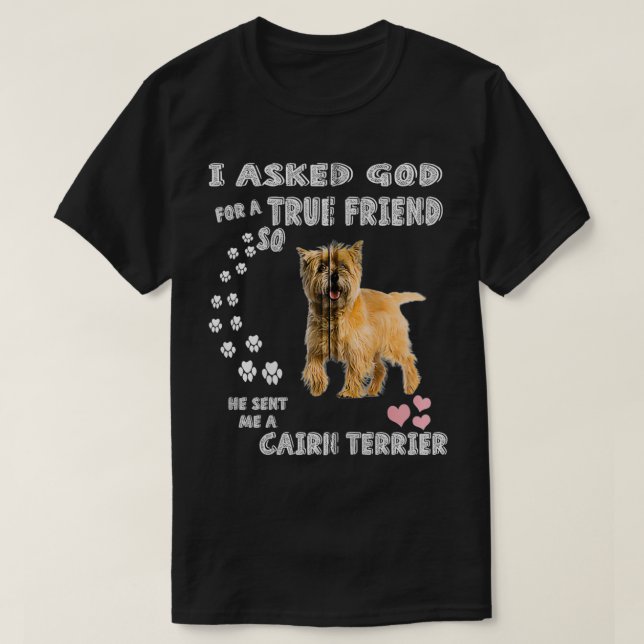 Cairn Terrier Costume, Cairn Dog Mom Dad, Cute Cai T Shirt (Design framsida)