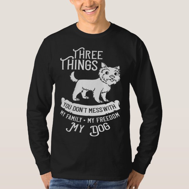 Cairn Terrier Dog  Puppies Owner   1 T Shirt (Framsida)