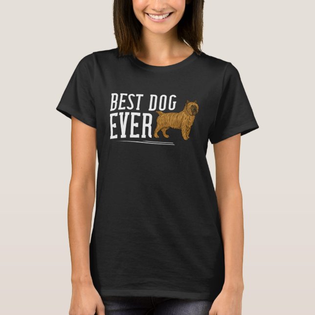 Cairn Terrier Dog Puppies Owner T Shirt (Framsida)