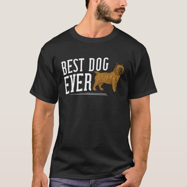 Cairn Terrier Dog Puppies Owner T Shirt (Framsida)