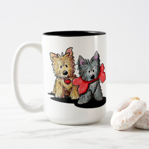 Cairn Terrier Duo Two-Tone Coffee Mugg