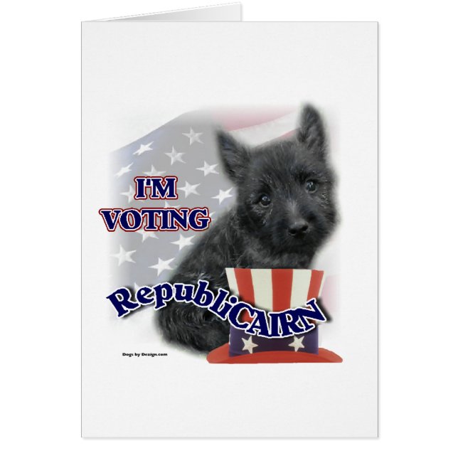 Cairn Terrier Gifts Hälsningskort (Framsidan)