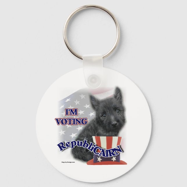 Cairn Terrier Gifts Nyckelring (Framsida)