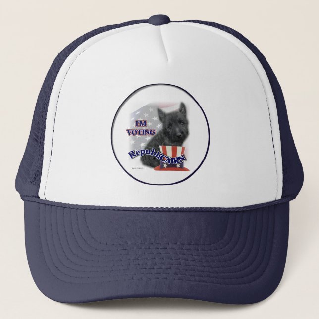 Cairn Terrier Gifts Truckerkeps (Framsida)