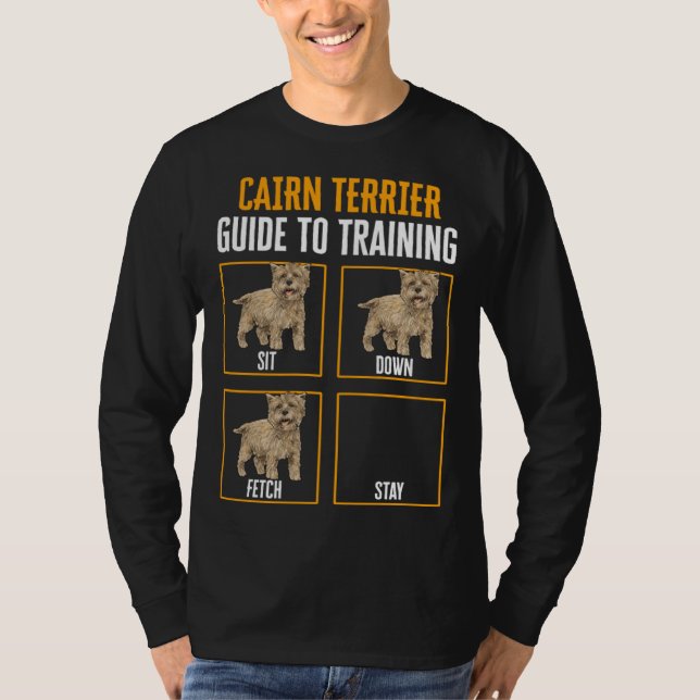 Cairn Terrier Guide To Training T Shirt (Framsida)