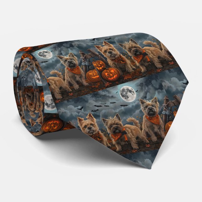 Cairn Terrier Halloween Kuslig Slips (Rullad)