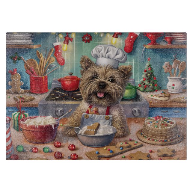 Cairn Terrier Helgdag Baking: God jul (Framsidan)