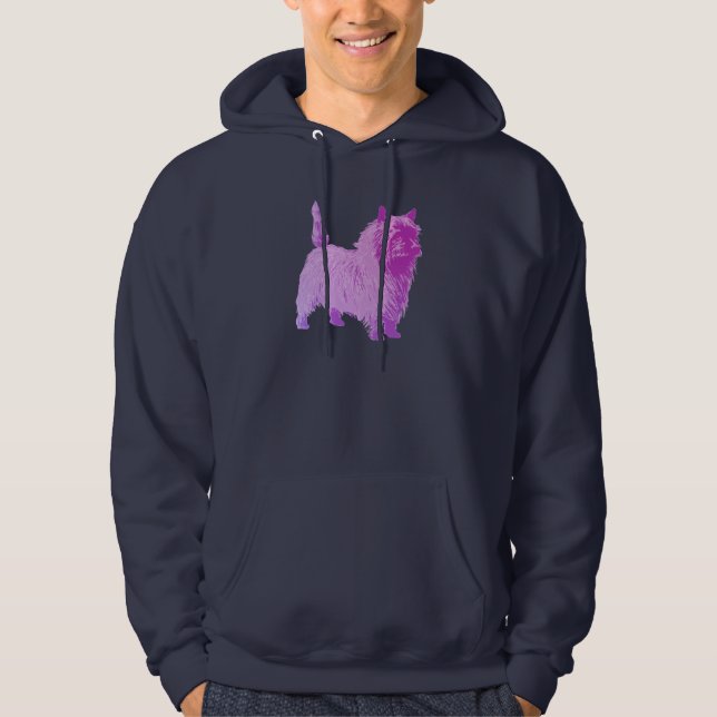 Cairn Terrier Hoodie (Framsida)