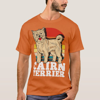 Cairn Terrier Hund älskare Retro T Shirt
