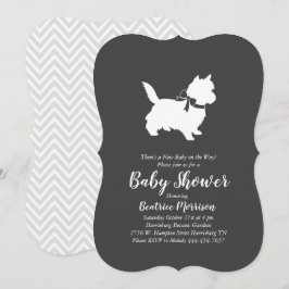Cairn Terrier Hund Baby Shower Gender Neutral Inbjudningar