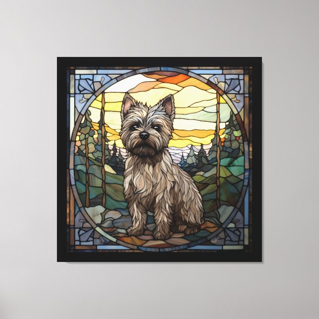 Cairn Terrier Hund Canvastryck (Framsida)