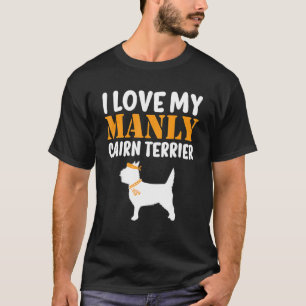 Cairn Terrier Hund Funny Boy Hund Valp Gender Reve T Shirt