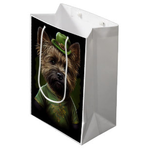 Cairn Terrier hund i St. Patrick Dress